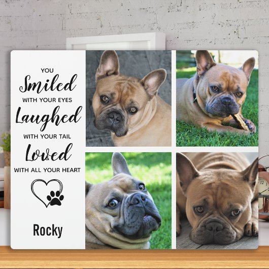 Huisdierverlies Cadeau - Aandenken overlijden hond Fotoplaat