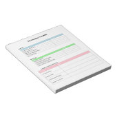 Huisdierverzorger Checklijst Notitieblok (Schuin)