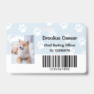 Huisdierverzorger Dierenarts Aangepaste foto Werkn Badge