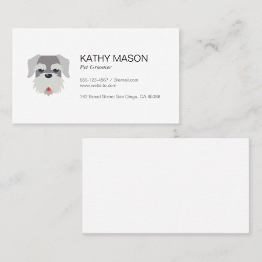 Huisdierverzorger Honden Dagopvang Visitekaartje (Voorkant / Achterkant)