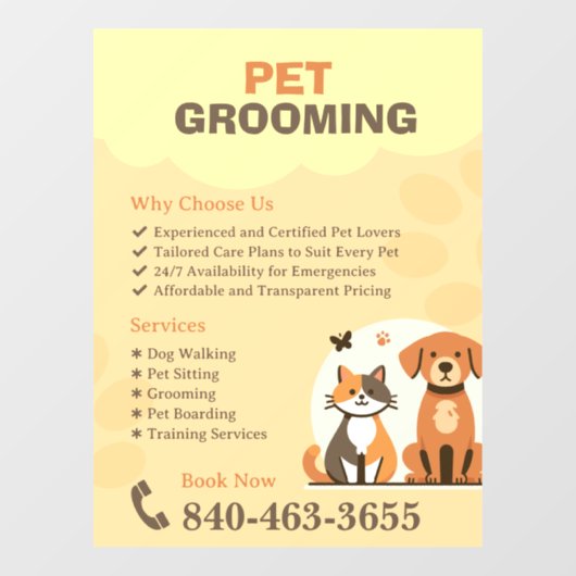 Huisdierverzorging Aangepaste Ruitstickers Raamsticker (Vel)