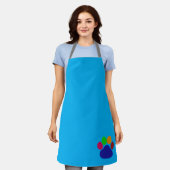 Huisdierverzorging Blauw Schort (Gedragen)
