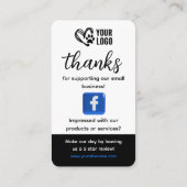 Huisdierverzorging Facebook Review Verzoek Zakelij Visitekaartje (Achterkant)