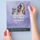 Huisdierverzorging Kapperij Huisdier Schoonheidssa Flyer (Hand)