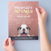 Huisdierverzorging Kapwinkel Huisdier Schoonheidss Flyer (Hand)