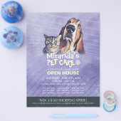 Huisdierverzorging Schoonheidssalon Open Huis Flyer (Enkel)