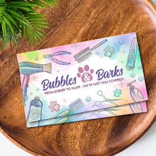 Huisdierverzorgingsdiensten - Waterverfschilderkun Visitekaartje