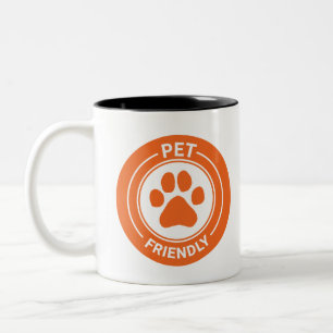 Huisdiervriendelijke Bestie Westie Drawn Paw - Sin Tweekleurige Koffiemok