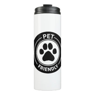 Huisdiervriendelijke Bestie Westie Drawn Paw - Zwa Thermosbeker