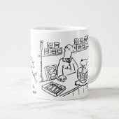 Huisdierwinkel Werknemer Hond Winkelen Grote Koffiekop (Voorkant rechts)