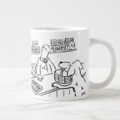 Huisdierwinkel Werknemer Hond Winkelen Grote Koffiekop (Rechts)