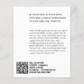 Huisdierzitter Wandelaar Flyer (Achterkant)
