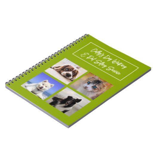 Huisdierzorg Hondenuitlater Verzorgersnotitieboek Notitieboek (Linkerzijde)