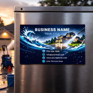 Huisdrukreiniging Sterrenblauw Magnetisch Visitekaartje