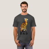 Huiselijk Bengalen Kat Papa T-shirt (Voorkant volledig)