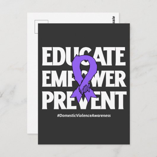 Huiselijk geweld 2024 briefkaart (Voorkant / Achterkant)