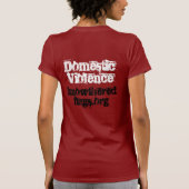 Huiselijk geweld, bekende vlaggen.org t-shirt (Achterkant)