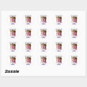 Huiselijk geweld Bewustwording borstkanker Maand R Ronde Sticker (Vel)