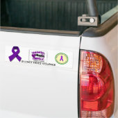 HUISELIJK GEWELD BEWUSTZIJN BUMPERSTICKER (Op Truck)