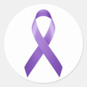 Huiselijk geweld Bewustzijn Lint Sticker (Voorkant)