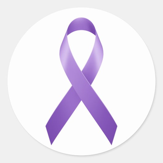 Huiselijk geweld Bewustzijn Lint Sticker (Voorkant)