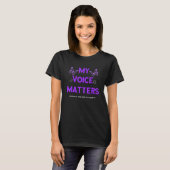 Huiselijk Geweld Bewustzijn Stem Wereld Narcist T-shirt (Voorkant volledig)