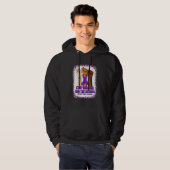Huiselijk Geweld Bewustzijn Stop Geweld Einde Stil Hoodie (Voorkant volledig)