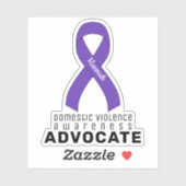 Huiselijk Geweld Bewustzijn Voorstander Vinyl Stic Sticker (Vel)