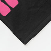 Huiselijk geweld Borstkanker Bewustmakingsmaand HE Fleece Deken (Hoek)