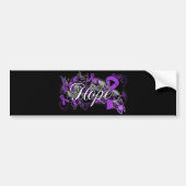 Huiselijk geweld Hope Garden Ribbon Bumpersticker (Voorkant)