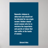 Huiselijk geweld is afschuwelijk en moet ... poster (Voorkant)