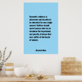Huiselijk geweld is afschuwelijk en moet ... poster (Keuken)