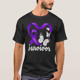 Huiselijk geweld Overlevende paarse hartafwijking T-shirt