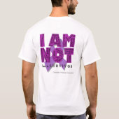 "Huiselijk geweld overlevende" T-shirt van de vrou (Achterkant)