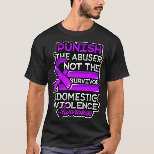 Huiselijk geweld Survivor Tshirt Abuse Support (Voorkant)