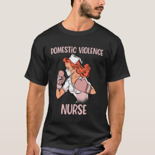 Huiselijk Geweld Verpleegster Bokshandschoenen Vec T-shirt