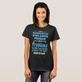 Huiselijk geweld verpleegster t-shirt (Voorkant volledig)