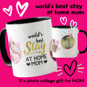 Huiselijke Gangsta FUNNY MOM Quote FOTO Cadeau Mok