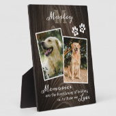 Huiselijke Herdenkingsfoto met Roestige Citaat Fotoplaat (Zijkant)