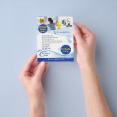 Huiselijke schoonmaakservice flyer (Hand)