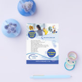 Huiselijke schoonmaakservice flyer (Enkel)