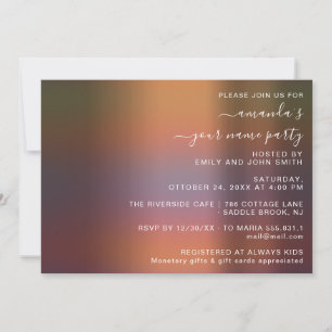 Huisfeest Abstract Rookachtig Ombre Brons Kaart