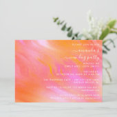 Huisfeest Pastel Roze Abstract Poeder  Kaart (Staand voorkant)