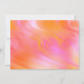Huisfeest Pastel Roze Abstract Poeder  Kaart (Achterkant)