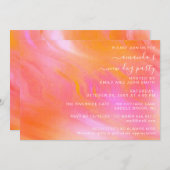 Huisfeest Pastel Roze Abstract Poeder  Kaart (Voorkant / Achterkant)