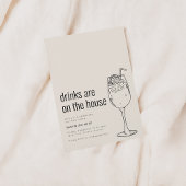 Huisfeest Uitnodiging met Cocktail