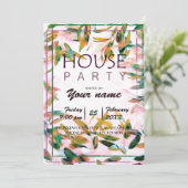 HUISFEEST - uitnodigingskaart Kaart (Staand voorkant)