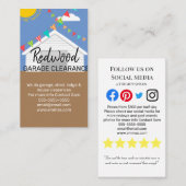 huisgarage schoninginrichting visitekaartje (Voorkant / Achterkant)