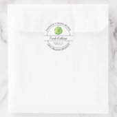 Huisgegroeide tuin Verse biologische kool Label (Tas)