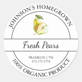 Huisgegroeide tuin Verse biologische peer Label